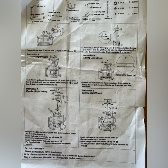 Farmhouse Antique Style Light Home Decor Kitchen Bathroom Light Black New Unused - Picture 3 of 11